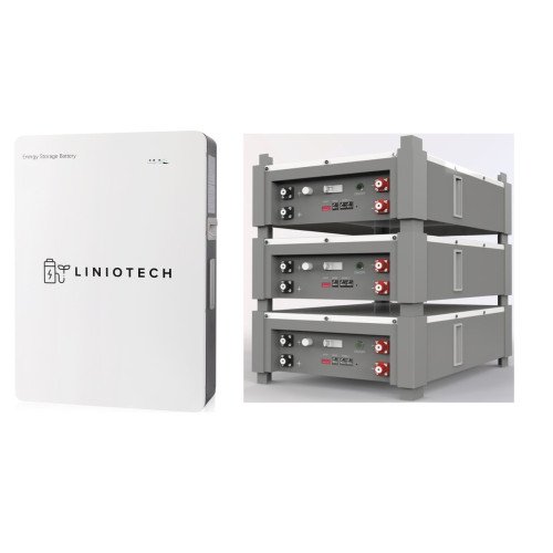 LINIOTECH LifePower4 Lithium Battery | 5.12KWH 51.2V 100AH | Server Rack & Wall Mount Battery
